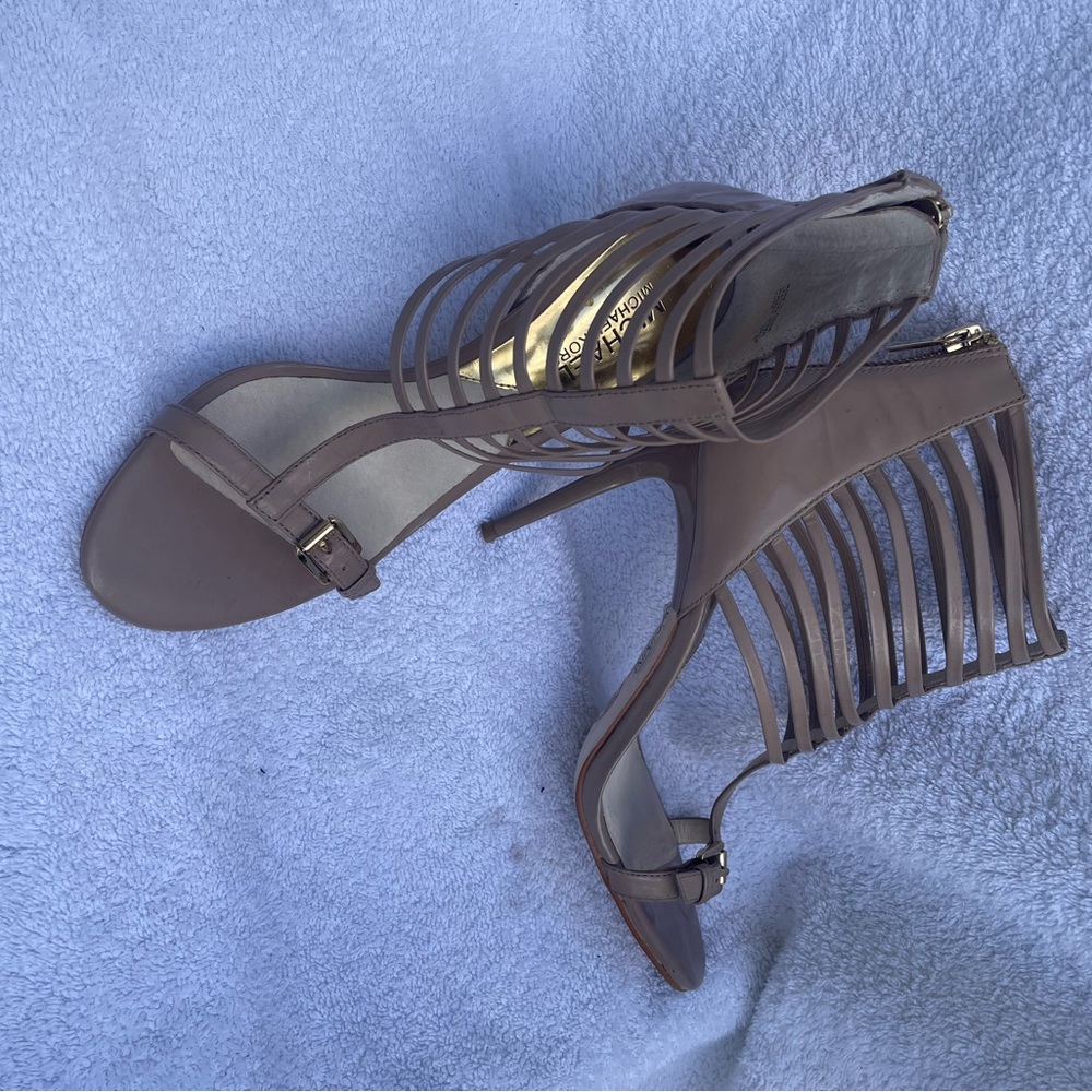 Michael Kors Taupe Strappy Heels